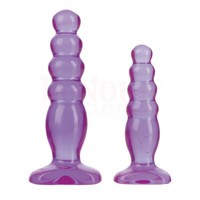 Crystal Jellies Butt Plug Kit Purple