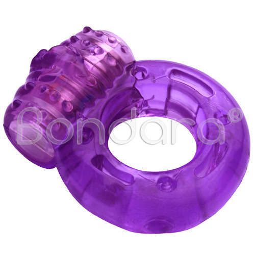 Bold Basics Purple Vibrating Cock Ring