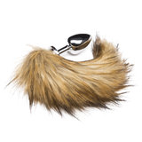 DOMINIX Deluxe Large Stainless Steel Faux Fox Tail Butt Plug 4 Inch